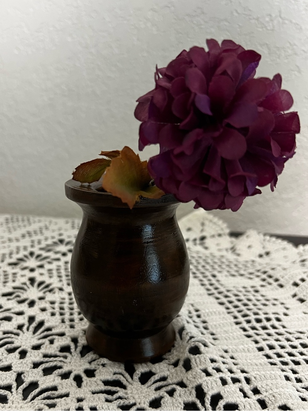 🤎✨ Vintage Wooden Bud Vase ✨🤎